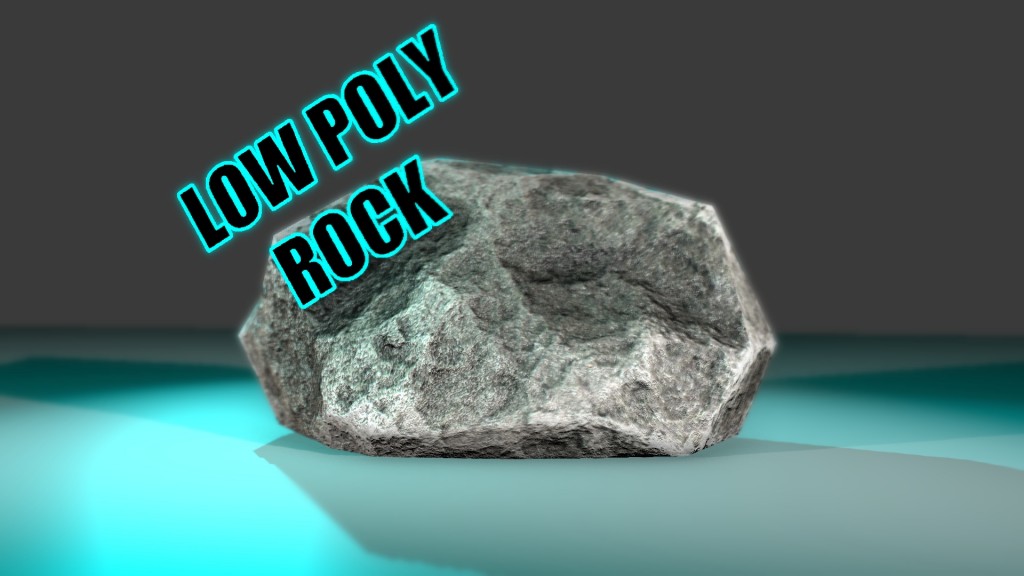 Low Poly Rock preview image 1